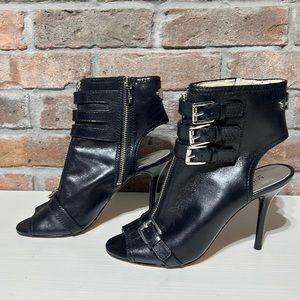 Black Michael Kors leather heels